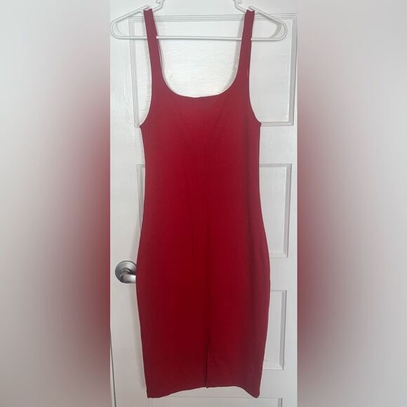 Zara Trafaluc Marilyn Red bodycon  midi midi Size M - Picture 5 of 7